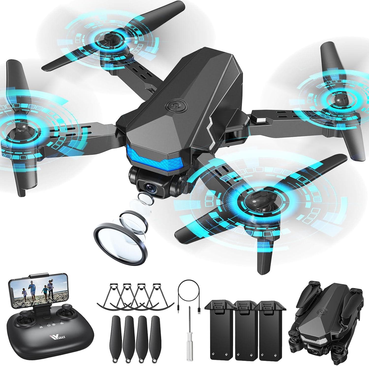 ATTOP Mini Drone with 1080P Camera: Voice and Gesture Control, Altitude Hold – Perfect for Kids and Adults