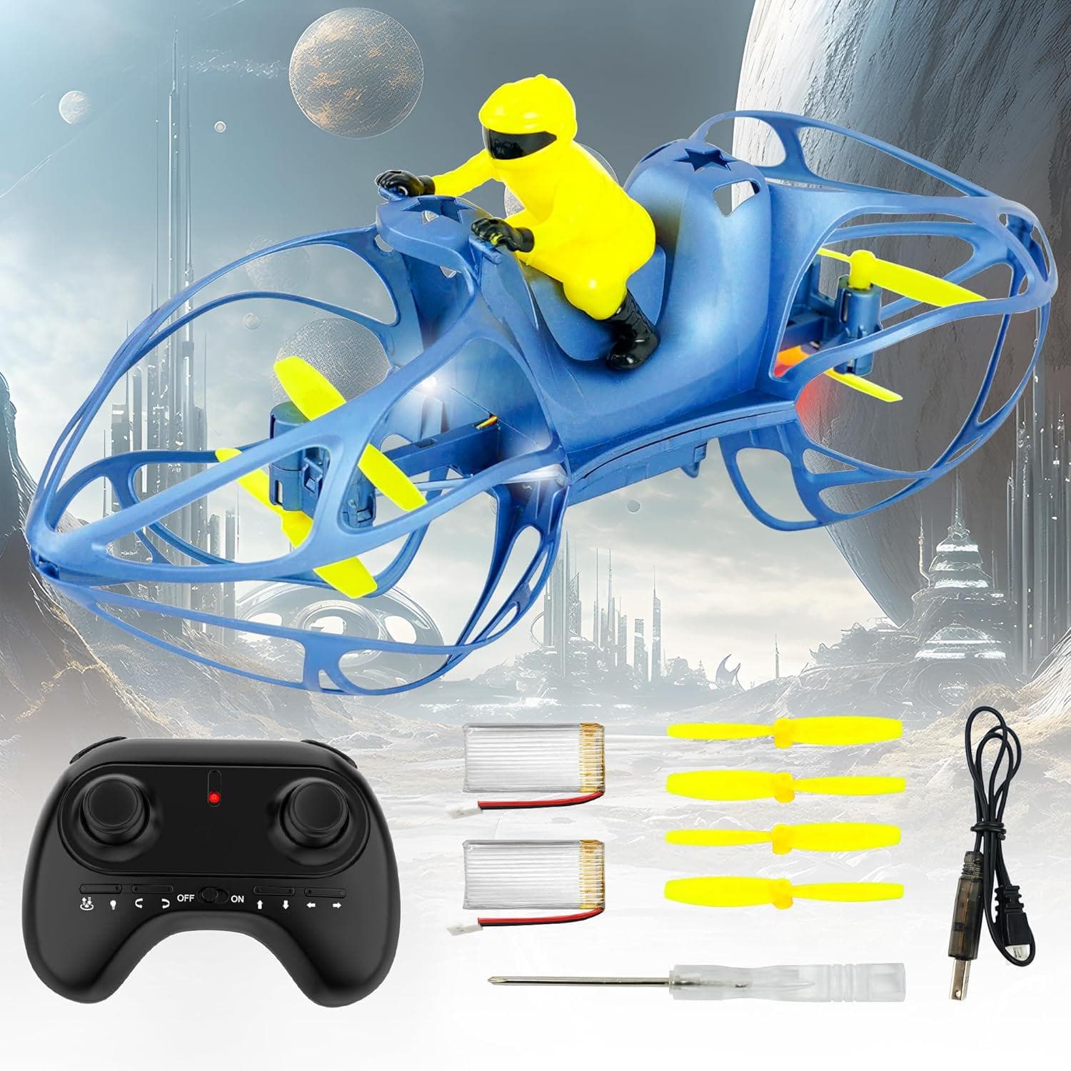 BEZGAR Drones for Kids – Flying Motorcycle Mini with Rechargeable Batteries,Newest Toys – Best Gifts Ages 8 9 10 11 12