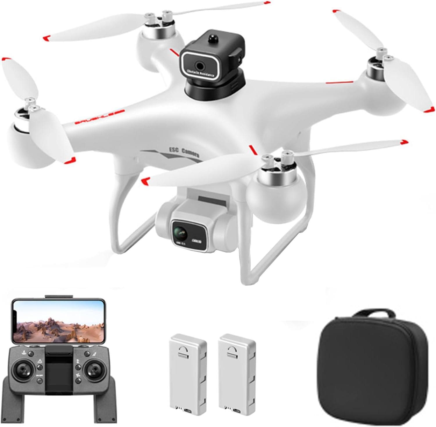 GoolRC S116 Drone: 4K Camera, Obstacle Avoidance, Optical Flow, Trajectory Flight, Brushless Motor, 2 Batteries