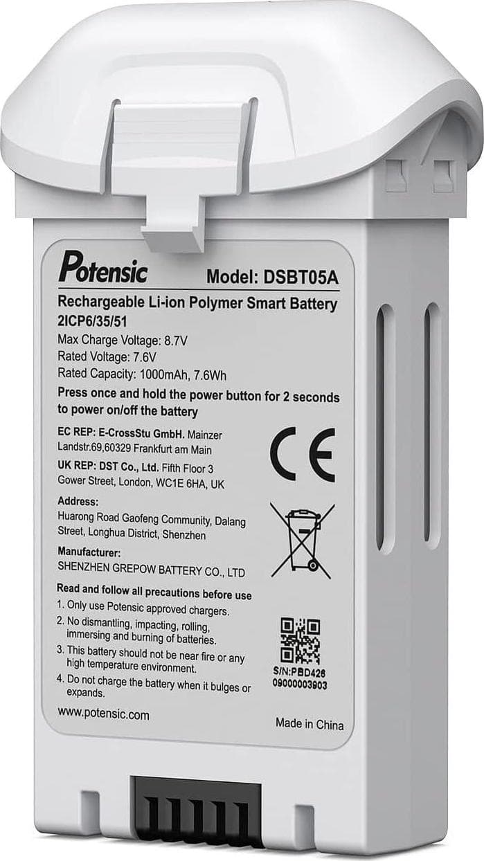 Potensic Drone Battery for P5 White 4K Camera