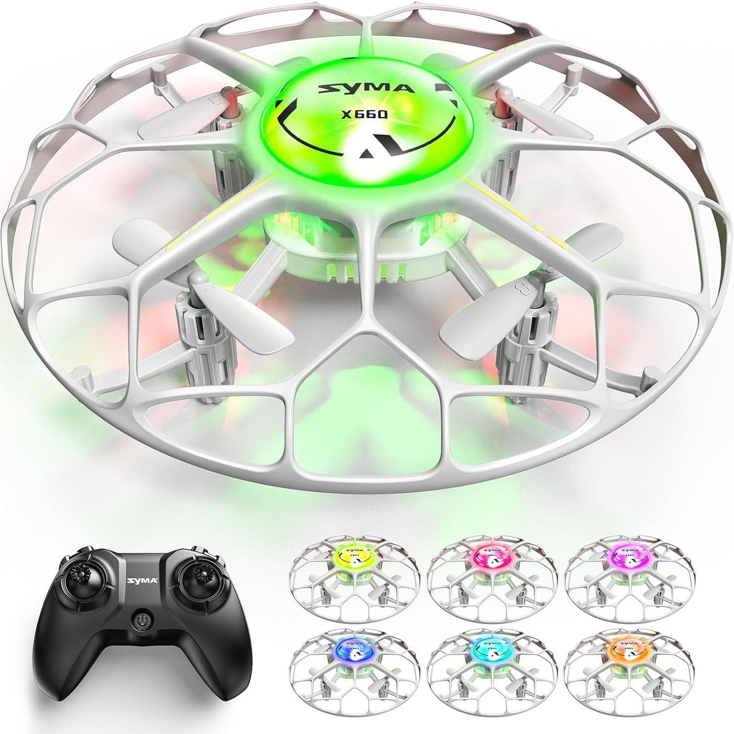 SYMA X660 Mini Drone: LED Lights, Rotary Ascent, 360° Flip, Altitude Hold, Headless Mode