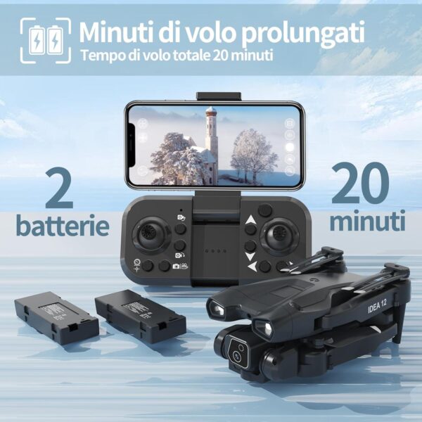 12 Mini Drone with Camera: 1080P HD, Optical Flow Positioning - Great for Kids & Adults, Includes Dual Batteries - Image 7