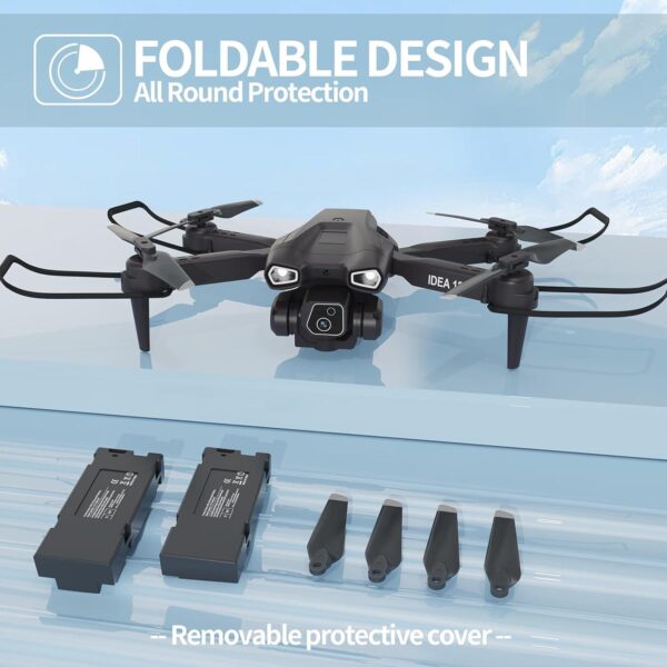 12 Mini Drone with Camera: 1080P HD, Optical Flow Positioning - Great for Kids & Adults, Includes Dual Batteries - Image 8