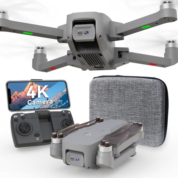 16P-D Brushless Motor Drone: 4K Camera, 5G Wifi, Wind Protection - Perfect Gift for Adults, Mini Foldable Design