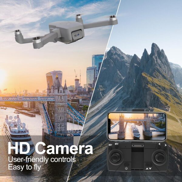 16P-D Brushless Motor Drone: 4K Camera, 5G Wifi, Wind Protection - Perfect Gift for Adults, Mini Foldable Design - Image 6