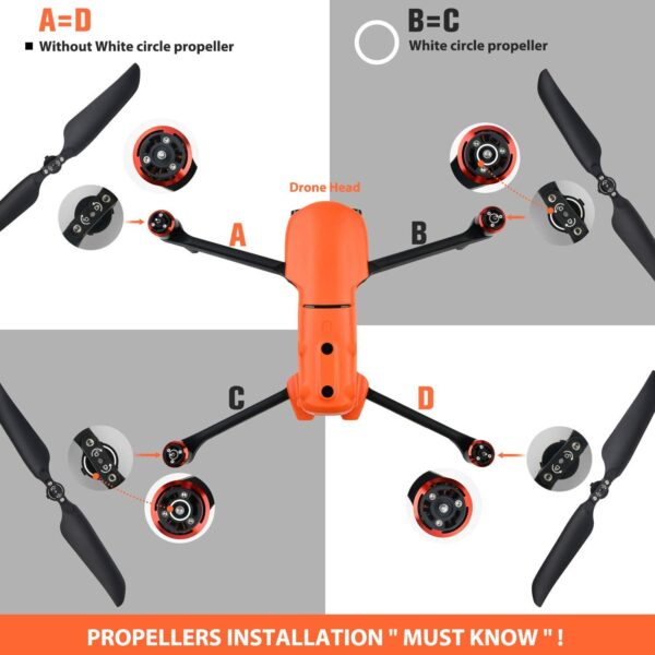 Autel Robotics EVO 2 Low Noise Propellers II: Compatible with Various Models - 100% Original (1 Pair) - Image 4