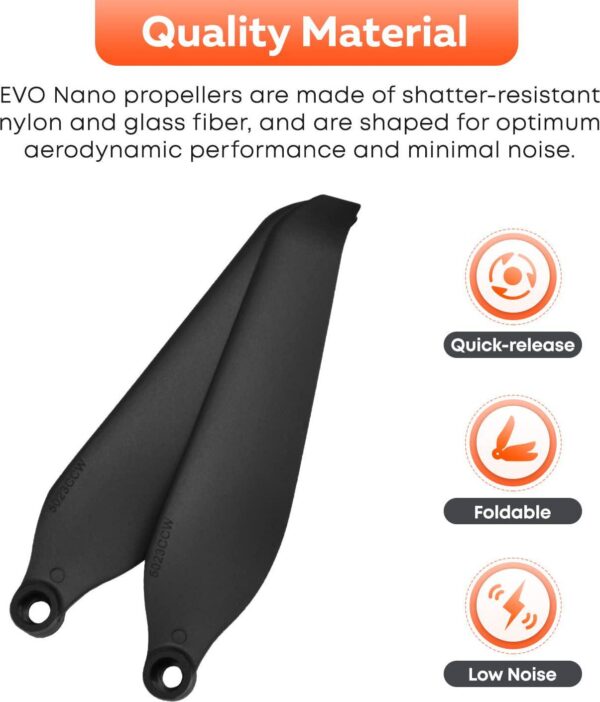 8 PCS Autel Robotics EVO Nano Propellers for Nano/Nano+/ Plus Drone, Low-Noise Props Blades Accessories - Image 4