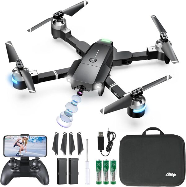 ATTOP Drone with 1080P Camera: Beginner Friendly, APP-Controlled - Perfect Gift for Kids Over 8