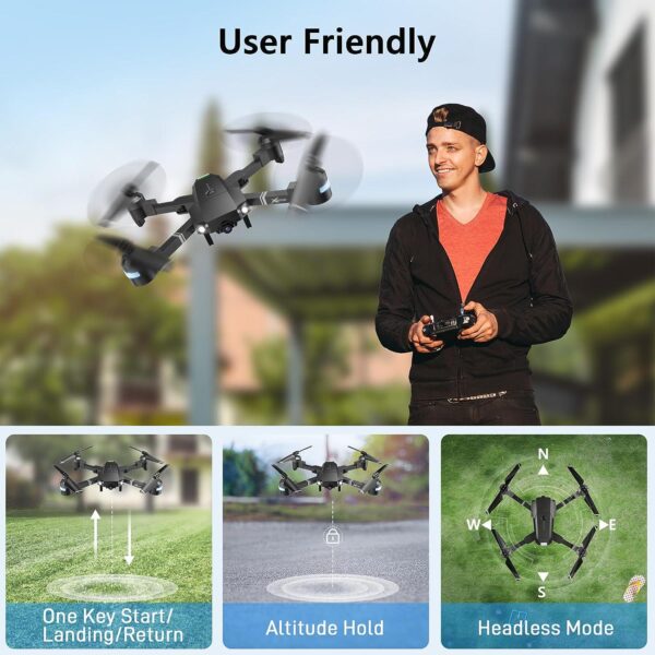ATTOP Drone with 1080P Camera: Beginner Friendly, APP-Controlled - Perfect Gift for Kids Over 8 - Image 4