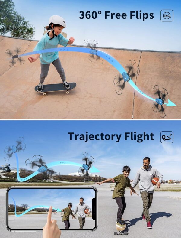 ATTOP Kids Drone with 1080P Camera: Stable Indoor, Foldable Outdoor - Includes 3 Batteries - Image 7