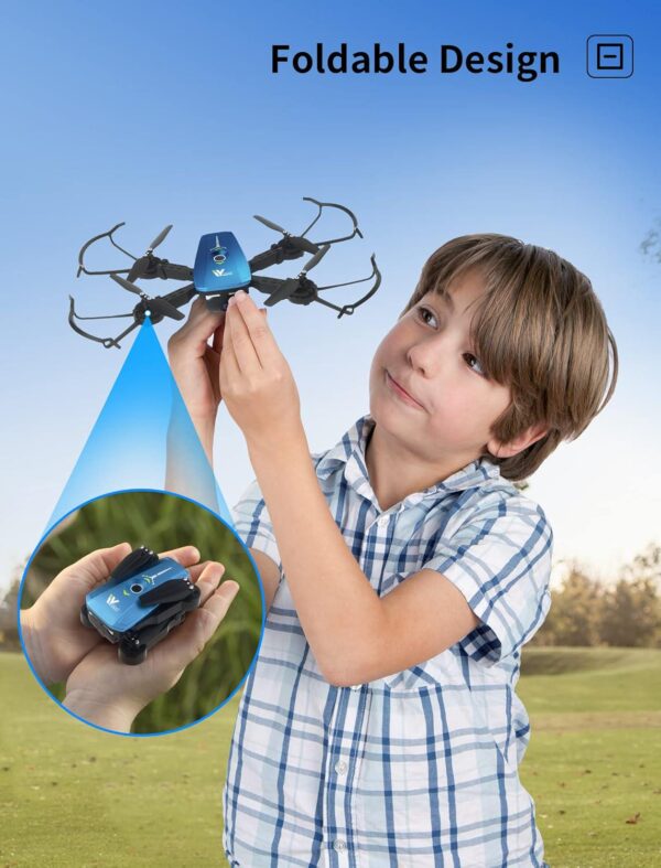 ATTOP Kids Drone with 1080P Camera: Stable Indoor, Foldable Outdoor - Includes 3 Batteries - Image 8