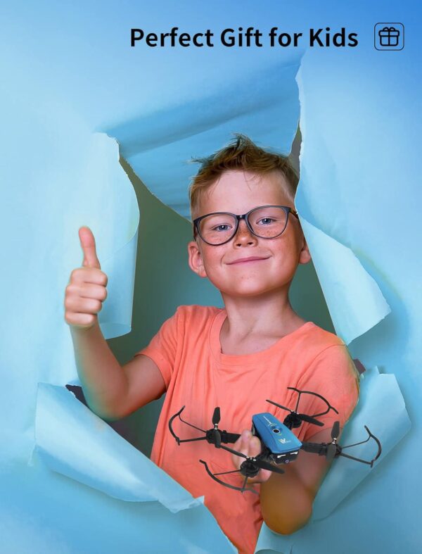 ATTOP Kids Drone with 1080P Camera: Stable Indoor, Foldable Outdoor - Includes 3 Batteries - Image 9