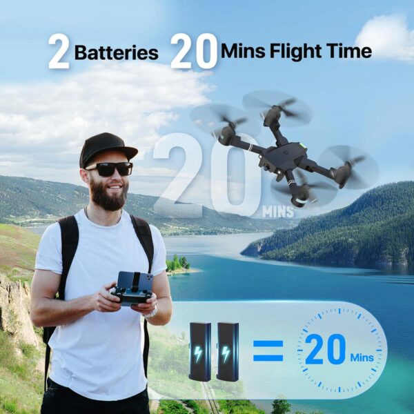 ATTOP Drone with 1080P Camera: Beginner Friendly, APP-Controlled - Perfect Gift for Kids Over 8 - Image 6
