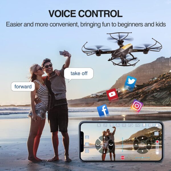 ATTOP A8 Drone: Larger 1080P FPV Camera, Easy Controls - Ideal for Adults, Kids, Beginners - Image 7