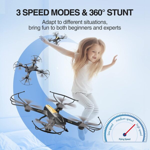 ATTOP A8 Drone: Larger 1080P FPV Camera, Easy Controls - Ideal for Adults, Kids, Beginners - Image 6
