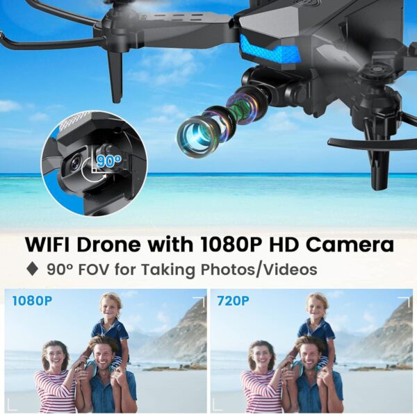 ATTOP Mini Drone with 1080P Camera: Voice and Gesture Control, Altitude Hold - Perfect for Kids and Adults - Image 2
