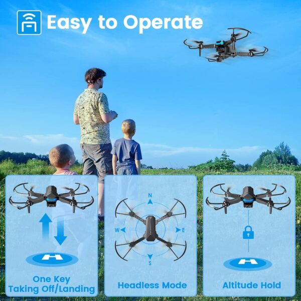 ATTOP Mini Drone with 1080P Camera: Voice and Gesture Control, Altitude Hold - Perfect for Kids and Adults - Image 3