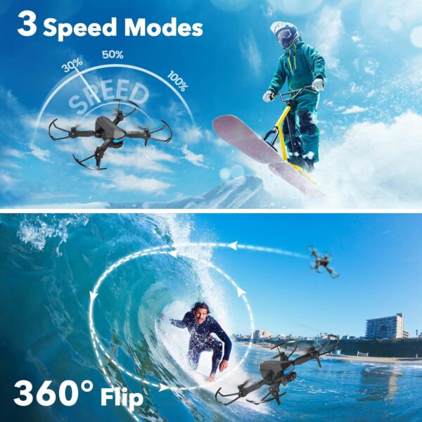 ATTOP Mini Drone with 1080P Camera: Voice and Gesture Control, Altitude Hold - Perfect for Kids and Adults - Image 6