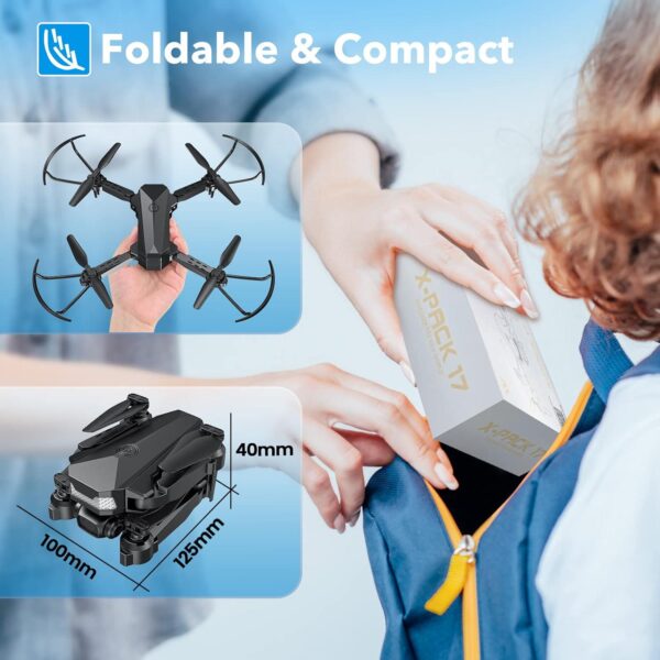 ATTOP Mini Drone with 1080P Camera: Voice and Gesture Control, Altitude Hold - Perfect for Kids and Adults - Image 9