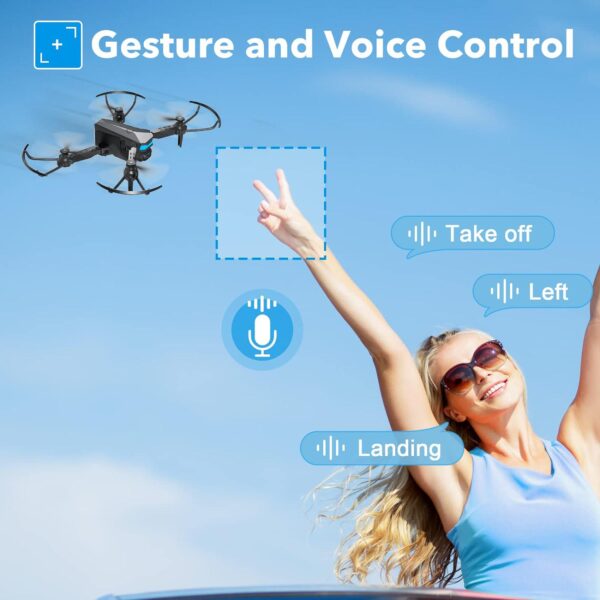 ATTOP Mini Drone with 1080P Camera: Voice and Gesture Control, Altitude Hold - Perfect for Kids and Adults - Image 7