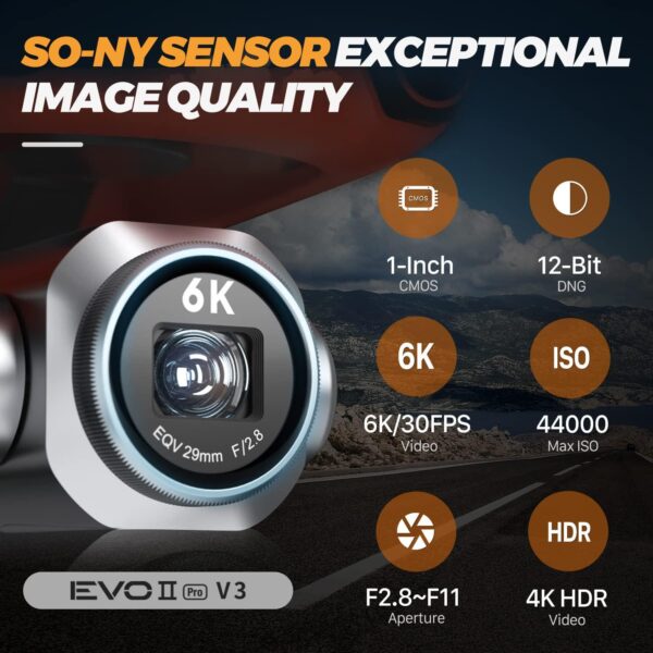 Autel Robotics EVO 2 PRO V3: No Geofencing, 6K HDR Video, Son-y 1 CMOS, 40 Min Flight - Image 2