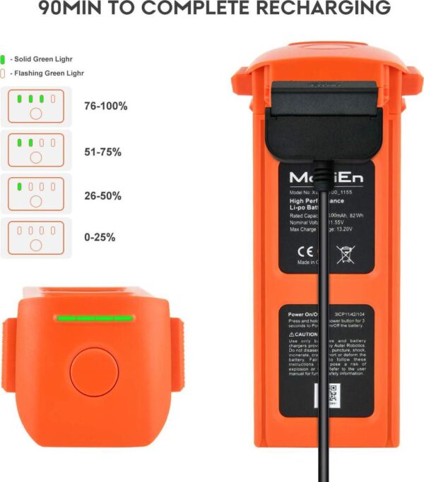 Autel Robotics EVO 2 Intelligent Battery: Compatible with Various Models - 7100mAh, Original Smart Design - Image 4