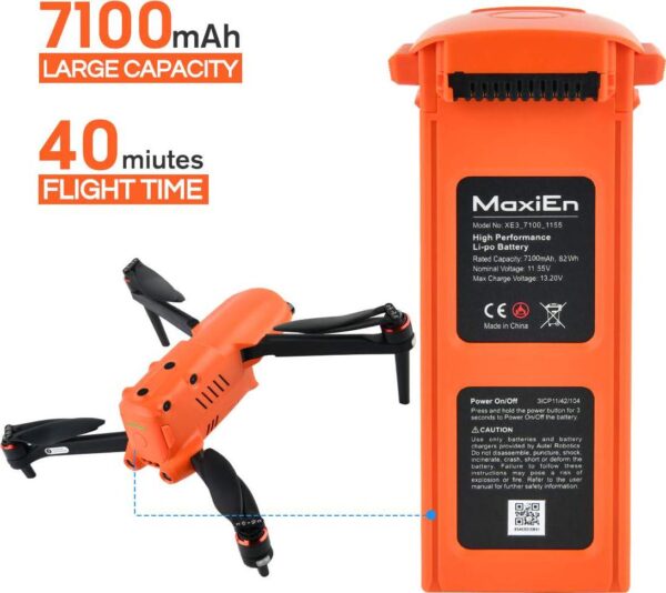 Autel Robotics EVO 2 Intelligent Battery: Compatible with Various Models - 7100mAh, Original Smart Design - Image 3