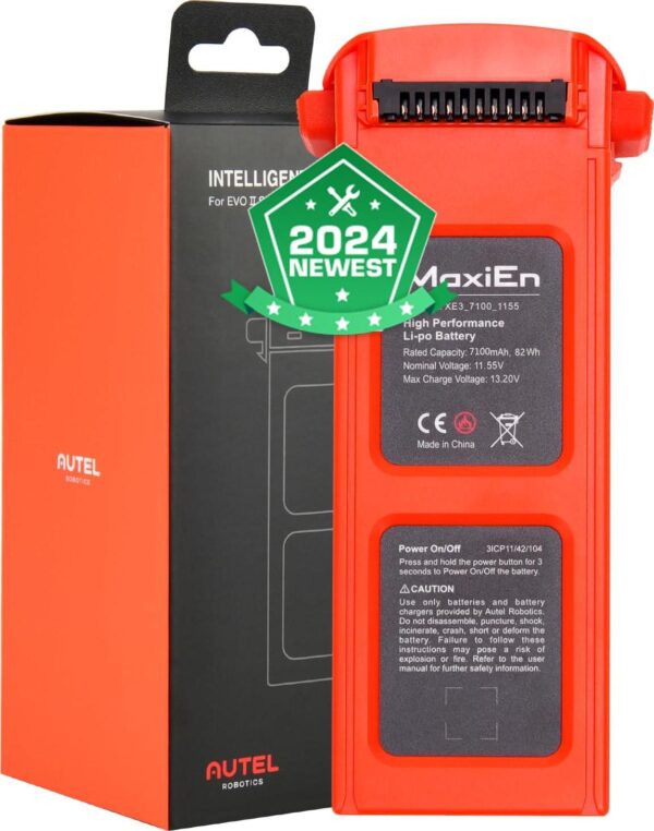 Autel Robotics EVO 2 Intelligent Battery: Compatible with Various Models - 7100mAh, Original Smart Design