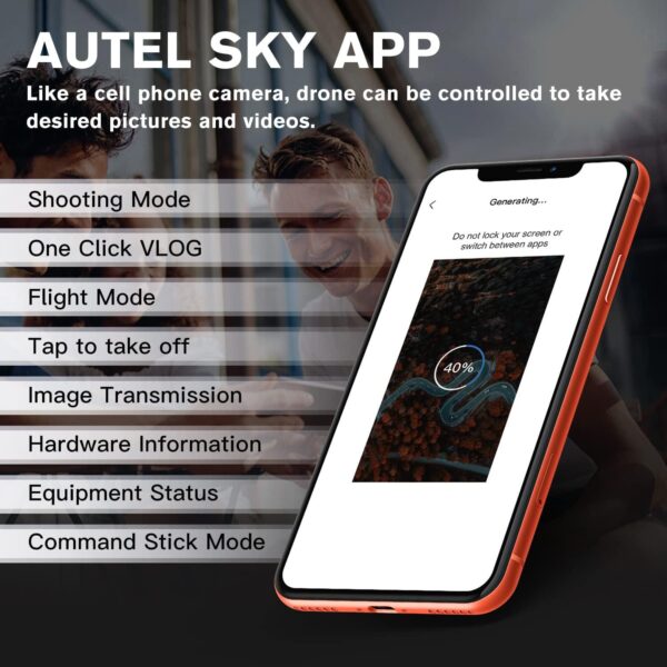 Autel EVO Lite Plus Premium Bundle: 6K HDR Camera, 40 Mins Flight, 3-Way Obstacle Avoidance - Orange - Image 9