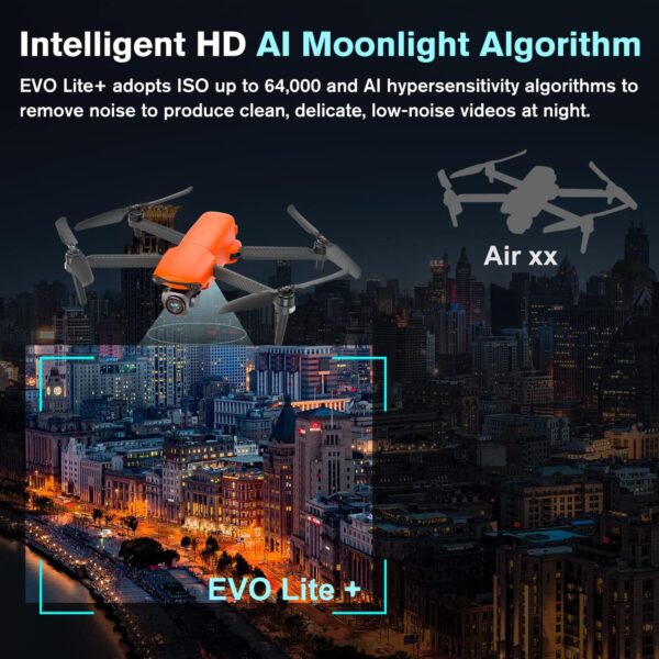 Autel EVO Lite Plus Premium Bundle: 6K HDR Camera, 40 Mins Flight, 3-Way Obstacle Avoidance - Orange - Image 6