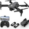 BEZGAR BD101 Drone: 1080P Camera, Foldable, FPV Remote Control - Perfect for Adults and Kids, Includes 2 Batteries