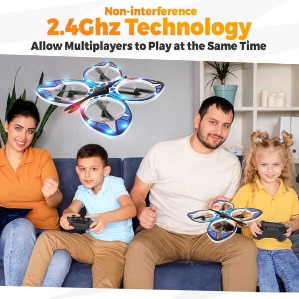 BEZGAR Mini Drone for Kids: LED Illuminated, Altitude Hold, Headless Mode - Perfect for Beginners, Ages 6-12 - Image 4