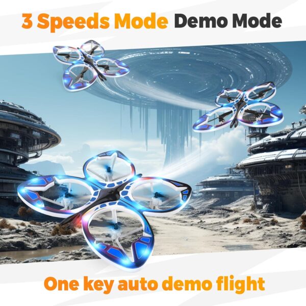 BEZGAR Mini Drone for Kids: LED Illuminated, Altitude Hold, Headless Mode - Perfect for Beginners, Ages 6-12 - Image 5