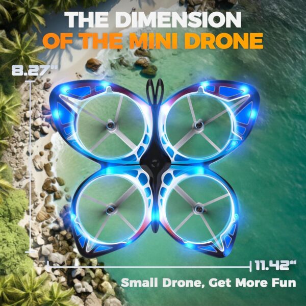 BEZGAR Mini Drone for Kids: LED Illuminated, Altitude Hold, Headless Mode - Perfect for Beginners, Ages 6-12 - Image 3