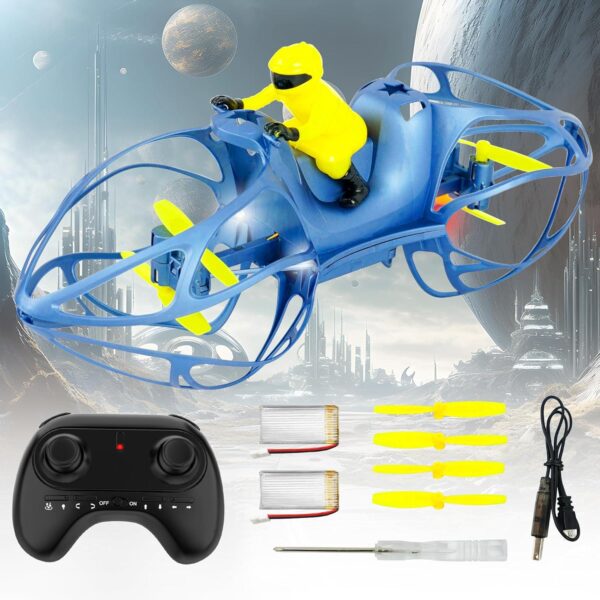 BEZGAR Drones for Kids - Flying Motorcycle Mini with Rechargeable Batteries,Newest Toys - Best Gifts Ages 8 9 10 11 12