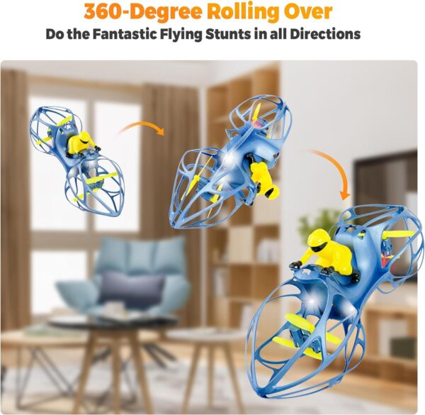 BEZGAR Drones for Kids - Flying Motorcycle Mini with Rechargeable Batteries,Newest Toys - Best Gifts Ages 8 9 10 11 12 - Image 3