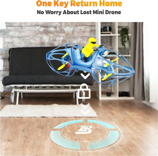 BEZGAR Drones for Kids - Flying Motorcycle Mini with Rechargeable Batteries,Newest Toys - Best Gifts Ages 8 9 10 11 12 - Image 4