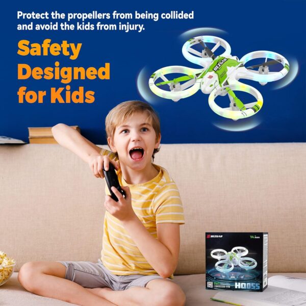 BEZGAR HQ051S Drone for Kids (Upgraded LED Lighting Effect) - Mini Remote Control RC with 3D Flip, Headless Mode, Small Quadcopter Beginners, Gifts Toys Boys and Girls - Image 7