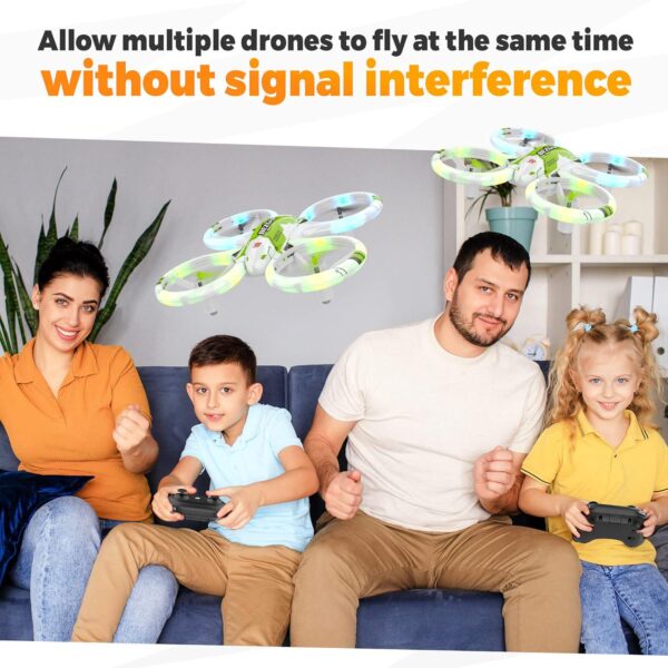 BEZGAR HQ051S Drone for Kids (Upgraded LED Lighting Effect) - Mini Remote Control RC with 3D Flip, Headless Mode, Small Quadcopter Beginners, Gifts Toys Boys and Girls - Image 6