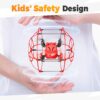 BEZGAR HQ053 Remote Control Drone: Spherical Rolling, 360 Degree Flip - Perfect Gift for Kids Ages 4-12, Red - Image 6