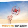 BEZGAR HQ053 Remote Control Drone: Spherical Rolling, 360 Degree Flip - Perfect Gift for Kids Ages 4-12, Red - Image 2