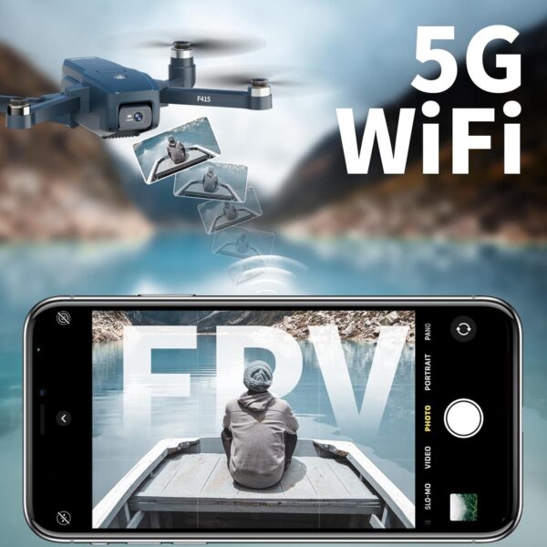 Brushless Motor Drones with 2 Cameras 40KM/h MAX Wind Resistance Class 4 for Adults 5GHz WIFI FPV HD Quadricopter RC Beginners 2 Batteries 30 Minutes X15 UAV - Image 3