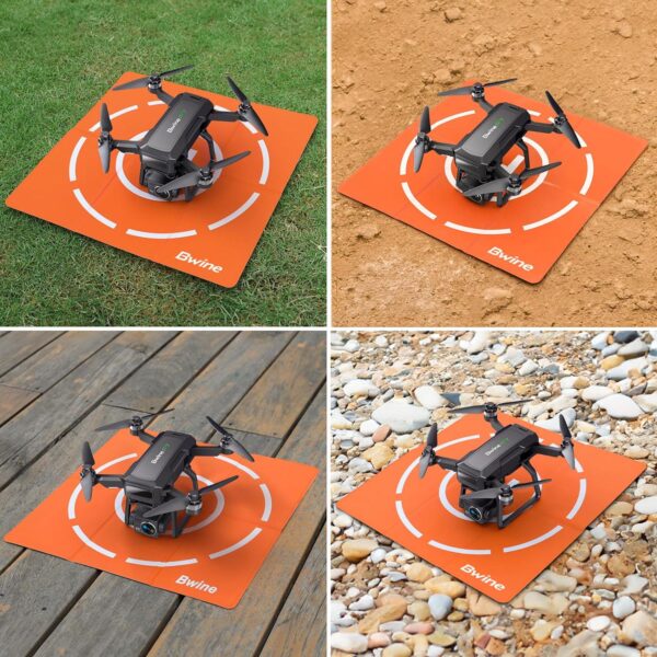 Bwine 16.85-Inch Drone Landing Pad: Double-Sided, Waterproof, Portable, Foldable Design - Image 4