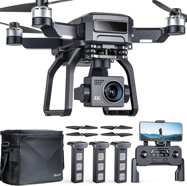 Bwine F7 GPS Drone: 4K Night Vision, 3-Axis Gimbal, 2-Mile Range, 75 Min Flight, Auto Return
