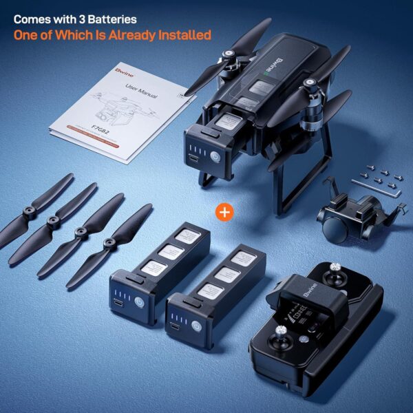 Bwine F7 GPS Drone: 4K Night Vision, 3-Axis Gimbal, 2-Mile Range, 75 Min Flight, Auto Return - Image 8