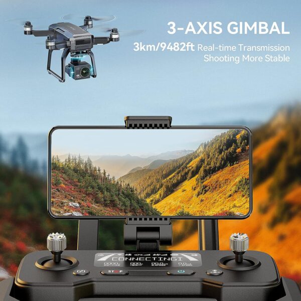Bwine F7 GPS Drone: 4K Night Vision, 3-Axis Gimbal, 2-Mile Range, 75 Min Flight, Auto Return - Image 3