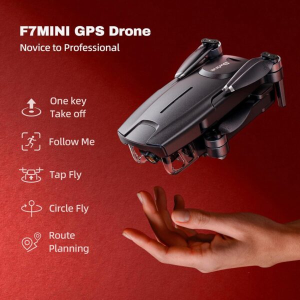 Bwine F7 Series GPS Drone: 4K UHD Camera, Brushless Motor, 60 Min Flight, Under 250g, Foldable - Image 4
