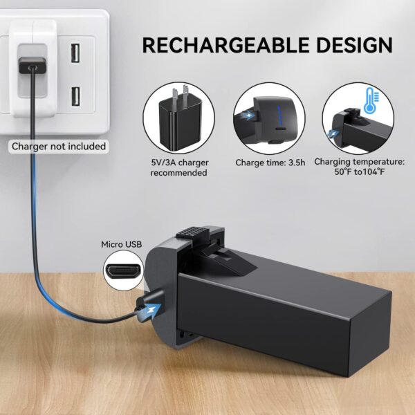 Bwine Original 7.6V 2100mAh Battery Drone Replacement F7MINI, High Premium Lithium Rechargeable with USB Charge Cable - Image 3