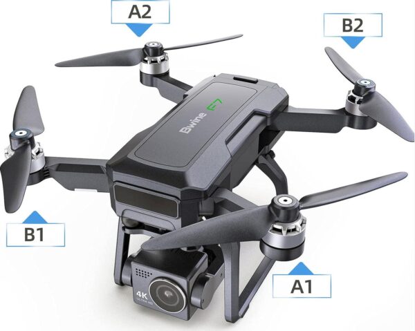 Bwine Original Replacement Parts F7 Drone, Arm with Motor, Repair Accessories (Right Rear) - Image 2