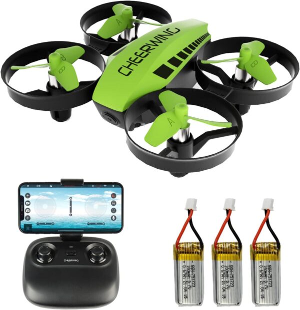 Cheerwing CW10 Mini Drone for Kids WiFi FPV with Camera, RC Gift Toy Boys and Girls Auto Hovering, Voice Control